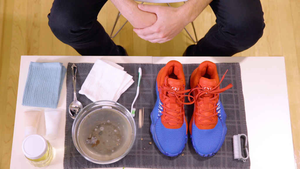 How to clean basketball shoes
